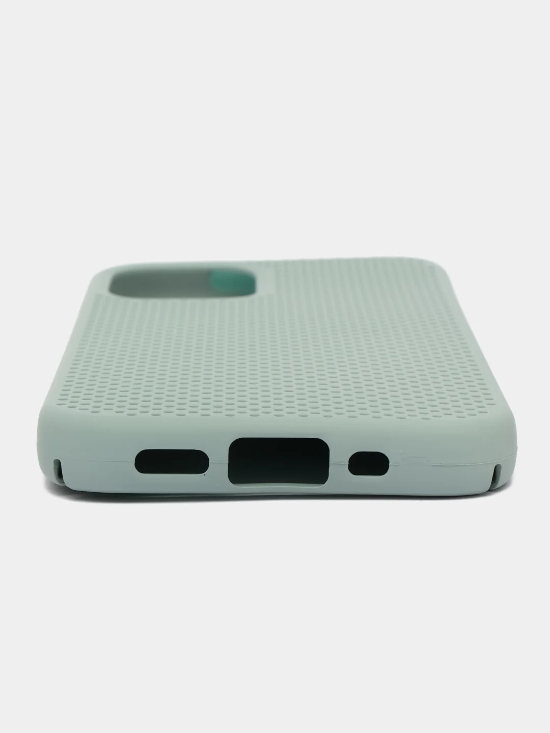 Бирюзовый чехол Накладка с перфорацией для iPhone XR / 11 / 11 Pro / 11 Pro Max / 12 / 12Pro / 12mini / 12 Pro Max