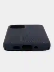 Синий меланж чехол Накладка с перфорацией для iPhone XR / 11 / 11 Pro / 11 Pro Max / 12 / 12Pro / 12mini / 12 Pro Max