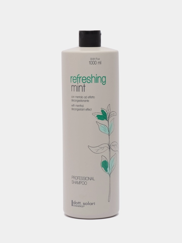 Шампунь тонизирующий с ментолом Refreshing Mint Professional Line, Dott.Solari, 1000 мл