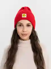 Красный шапка женская
