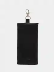 Черный ключница из натуральной кожи, 145 х 75 мм