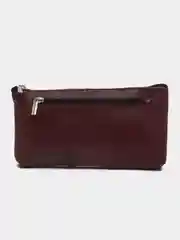 Бордовый женский кошелек из натуральной кожи