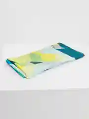 Бирюзовый шелковый платок 180 х 90 см