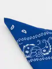 Синий платок 55*55 см из хлопка