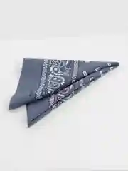 Серый платок 55*55 см из хлопка