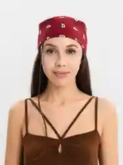 Багровый платок 55*55 см из хлопка