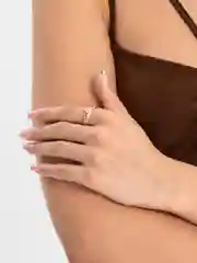 Золотой кольцо обручальное XUPING с кристаллом