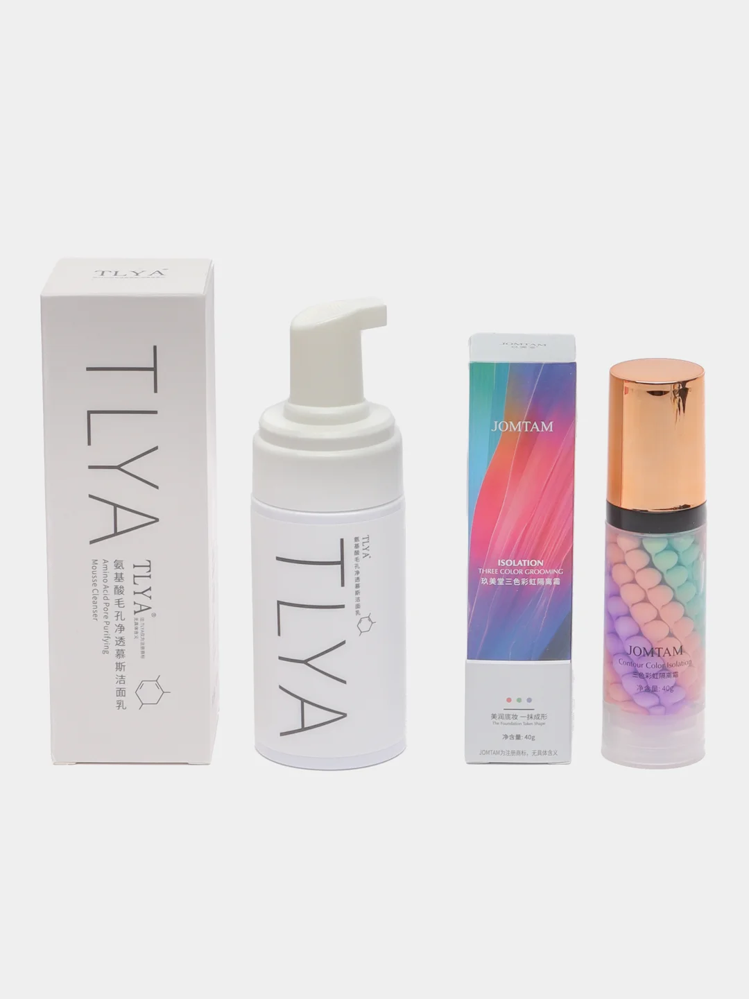 Бежевый набор уходовой и декоративной косметики Beauty Box, подарочный, для женщин