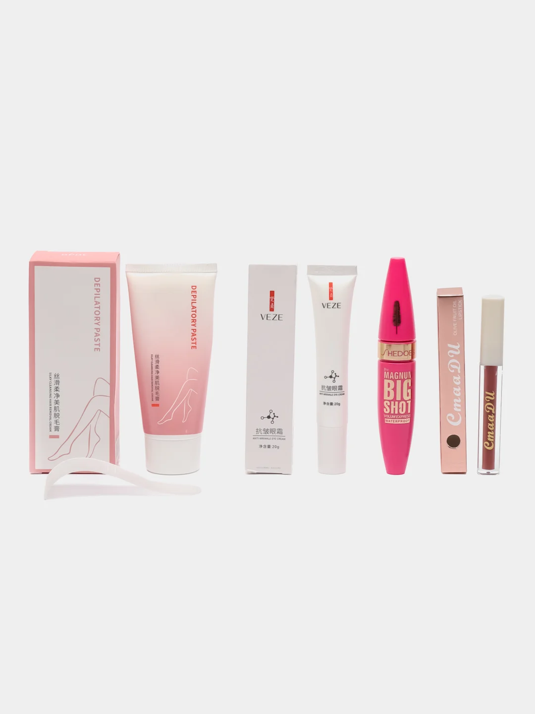 Розовый набор уходовой и декоративной косметики Beauty Box, подарочный, для женщин