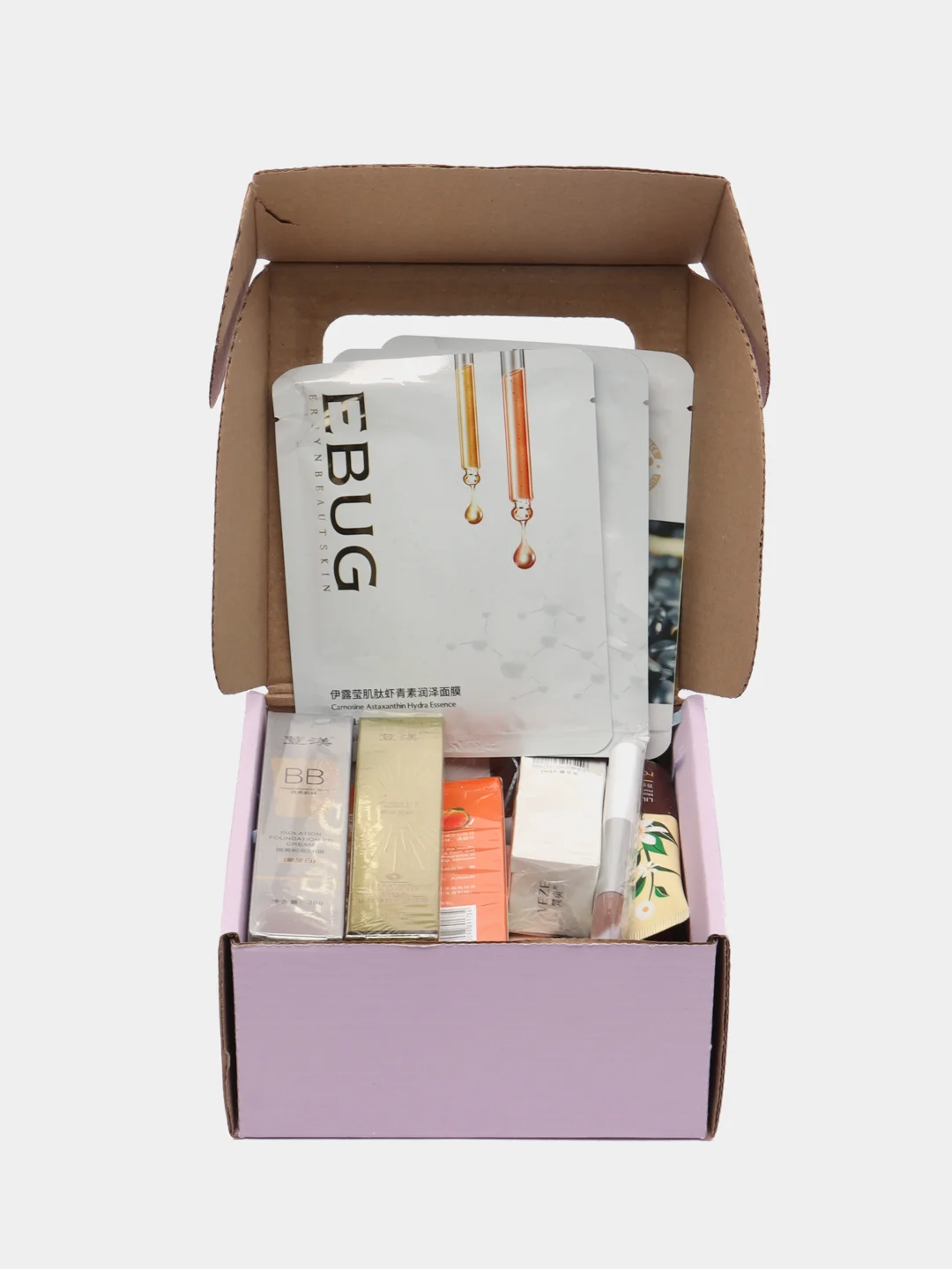 Розовый набор уходовой и декоративной косметики Beauty Box, подарочный, для женщин