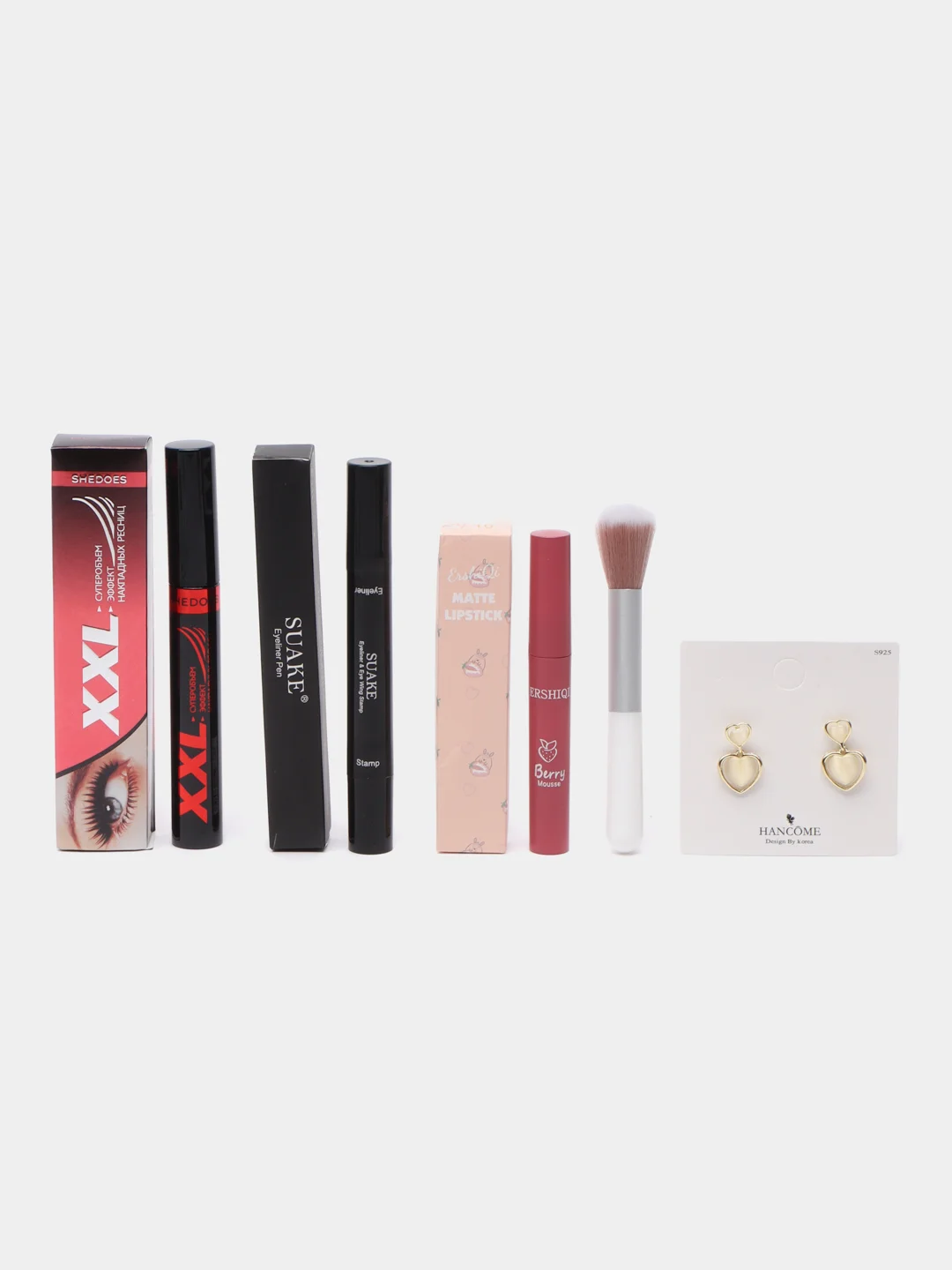 Розовый набор уходовой и декоративной косметики Beauty Box, подарочный, для женщин