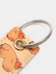Ледяной брелок из искусственной кожи "Капибара"