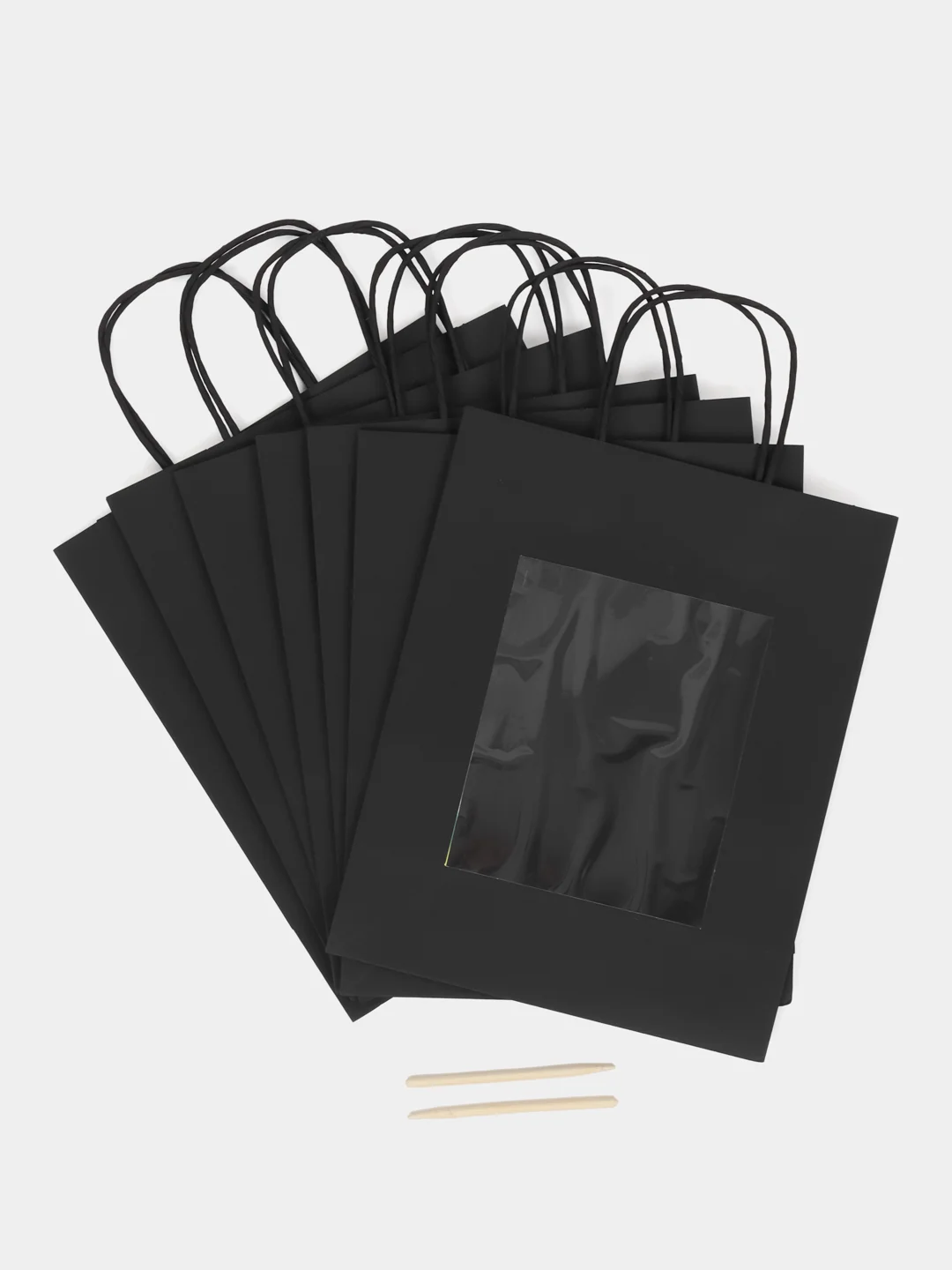 Подарочный пакет набор 7 штук скретч-слой стилус, Black Kraft, Золотая Сказка, 591970