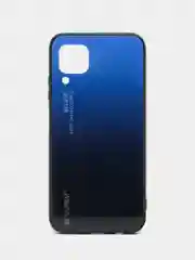Синий чехол градиент на Huawei P40 Lite с закаленным стеклом mobios
