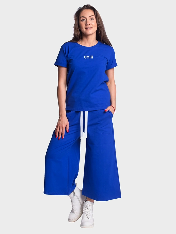 Костюм женский Chill КЛК1389П5 васильковый, KLERY