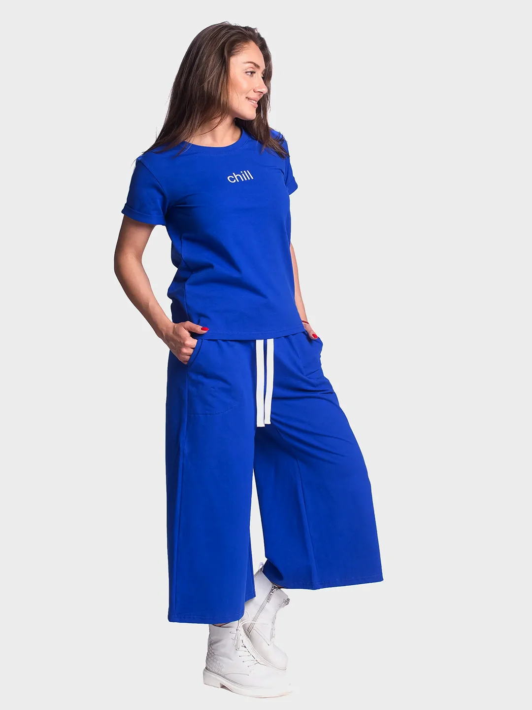 Костюм женский Chill КЛК1389П5 васильковый, KLERY