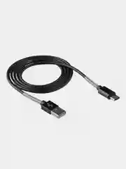 Черный кабель USB - Type-C Walker C720, с пружинами