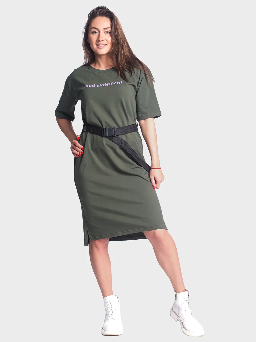 Платье женское loud statement КЛП1455П7 хаки, KLERY