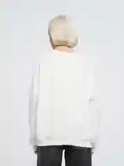 Белый свитшот ТВОЕ новогодний утепленный с принтом