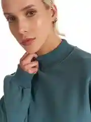 Тёмно-зелёный свитшот ТВОЕ повседневный с горлом