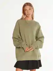 Хаки свитшот ТВОЕ утепленный с начесом