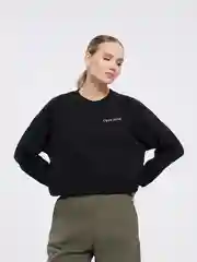 Черный свитшот ТВОЕ с надписью