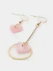 Серьги сердечко, женские сережки
