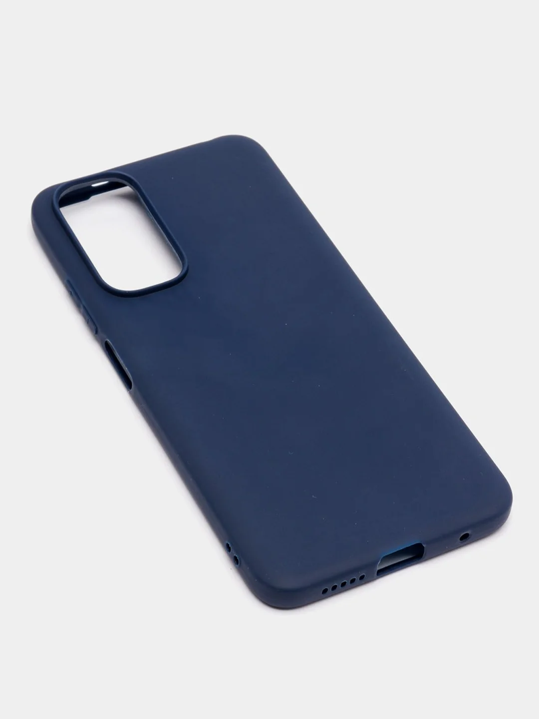 Темно-синий чехол силиконовый, матовый, для Xiaomi Redmi Note 11 4G, Redmi Note 11S, Редми Нот 11С