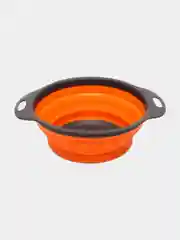 Оранжевый дуршлаг складной, силиконовый, с ручками, 2 штуки