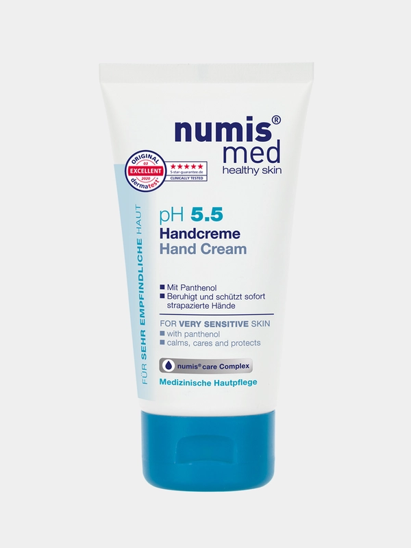 Крем увлажняющий для рук Numis med, pH 5,5 для чувствительной кожи с пантенолом, 75мл