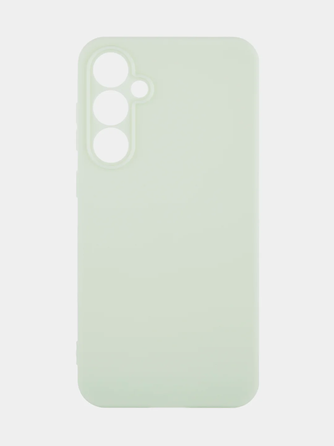 Мятный чехол для Samsung Galaxy S23 FE силиконовый ROSCO матовый / прозрачный с защитой камер