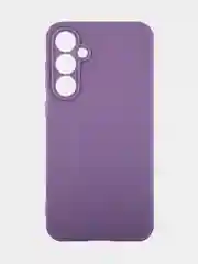 Сиреневый чехол для Samsung Galaxy S23 FE силиконовый ROSCO матовый / прозрачный с защитой камер