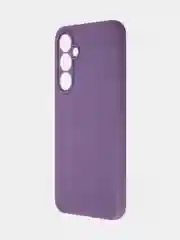 Сиреневый чехол для Samsung Galaxy S23 FE силиконовый ROSCO матовый / прозрачный с защитой камер
