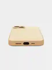 Кремовый чехол-пуховик для iPhone 11, 12, 12 Pro, 13, 13 Pro, 14, 14 Pro, 15