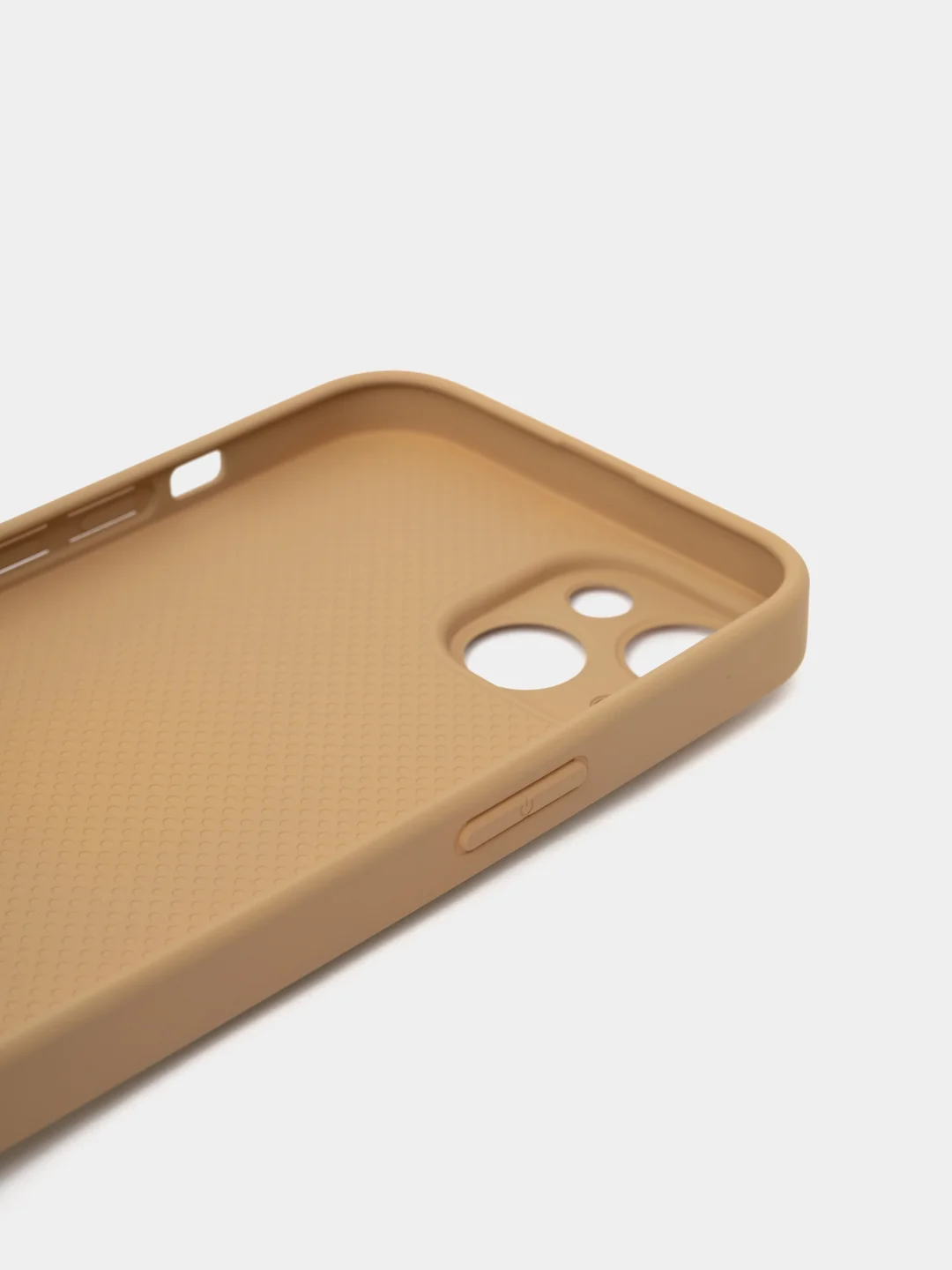 Кремовый чехол-пуховик для iPhone 11, 12, 12 Pro, 13, 13 Pro, 14, 14 Pro, 15