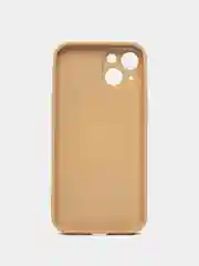 Кремовый чехол-пуховик для iPhone 11, 12, 12 Pro, 13, 13 Pro, 14, 14 Pro, 15