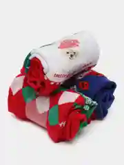 Носки женские с новогодним принтом, в новогодней коробке 3 пары