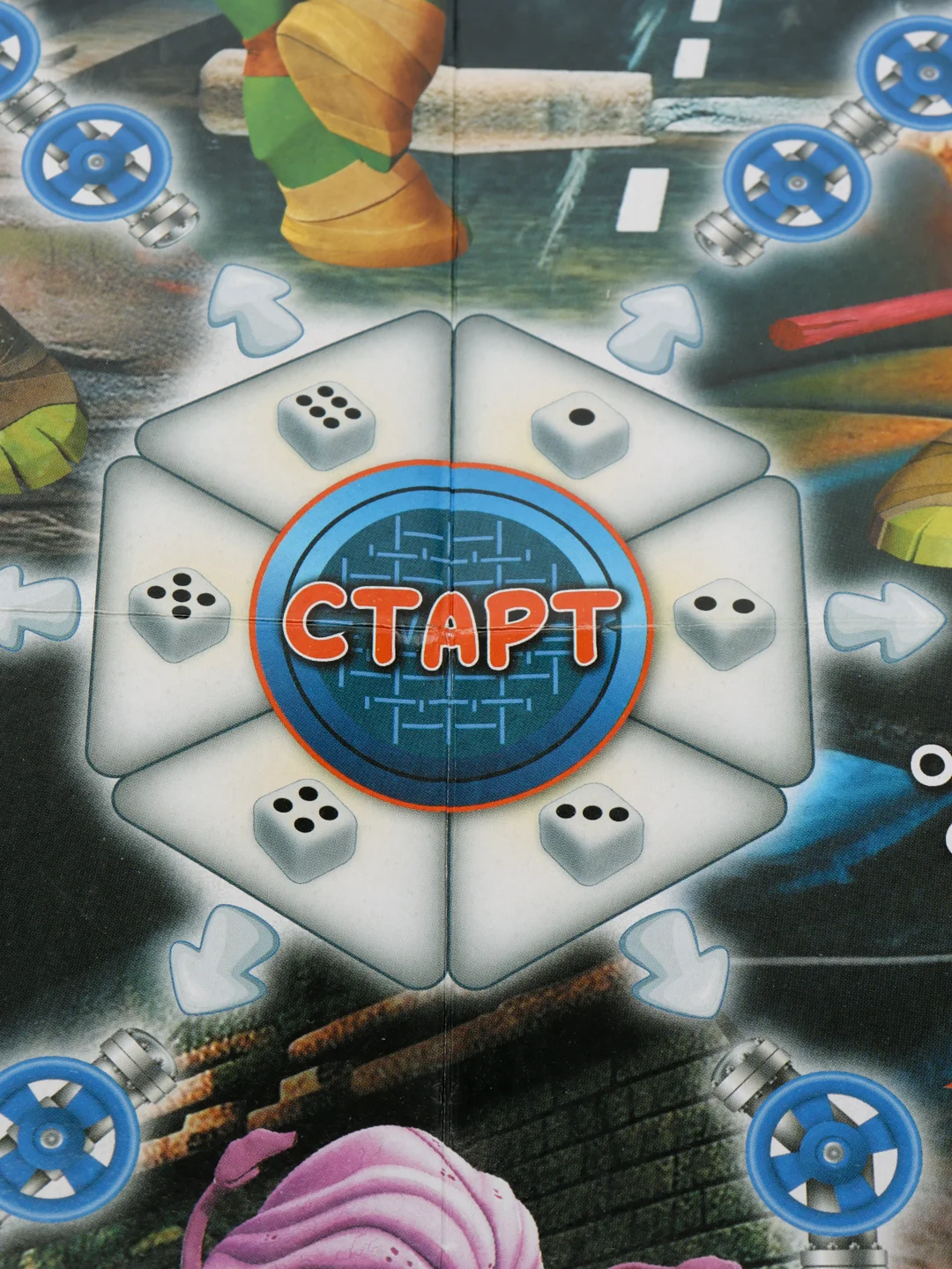 Зеленый детская настольная игра-ходилка "Черепашки Ниндзя", "Чебурашка", "Буба", "Три кота"