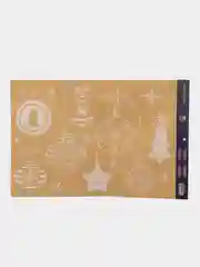 Новогодняя наклейка для окон "Ёлочные игрушки", 33 х 50,5 см, новогодний подарок