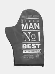 Кухонный набор Super man,варежка-прихватка 20х28см, молоток деревянный