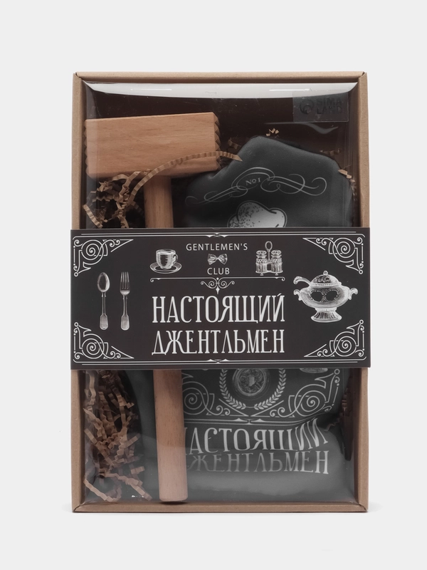 Кухонный набор "Джентльмен", варежка-прихватка, 20 х 28 см, молоток деревянный