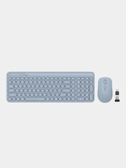 Набор: клавиатура и мышь A4Tech Fstyler FG3300 Air, Slim, мультимедиа, беспроводной