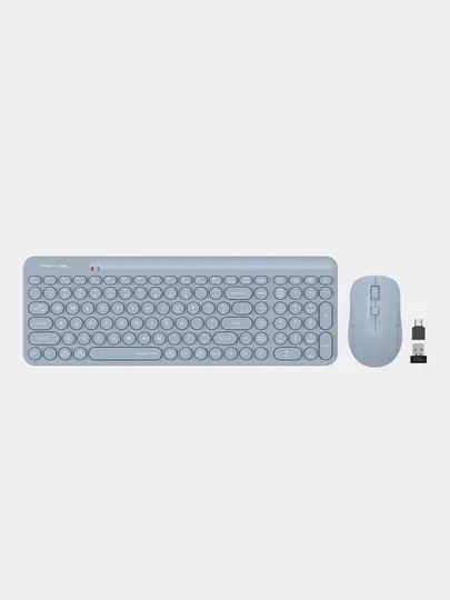 Набор: клавиатура и мышь A4Tech Fstyler FG3300 Air, Slim, мультимедиа, беспроводной