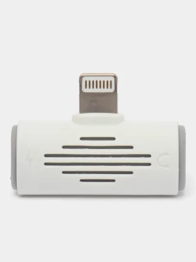Переходник для iPhone зарядка с музыкой Borofone BV6, 8 pin - 2 х 8pin(f)