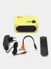 Желтый проектор портативный LED Beverni Smart Mini Projector