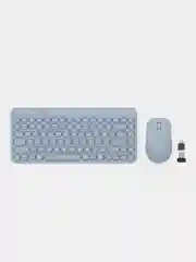 Голубой набор: клавиатура и мышь A4Tech Fstyler FG3200 Air, Slim, мультимедиа, беспроводной