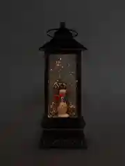 Красный фонарь музыкальный, новогодний, большой, 30см