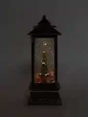 Красный фонарь музыкальный, новогодний, большой, 30см