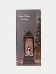 Красный фонарь музыкальный, новогодний, большой, 30см