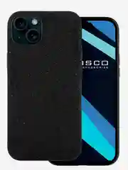 Черный чехол на Apple iPhone 15 Plus блестящий ROSCO пластиковый с силиконом стразами кристаллами